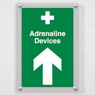 Adrenaline Devices - Arrow Up - Acrylic Sign