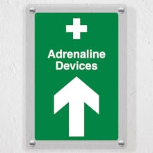 Adrenaline Devices - Arrow Up - Acrylic Sign