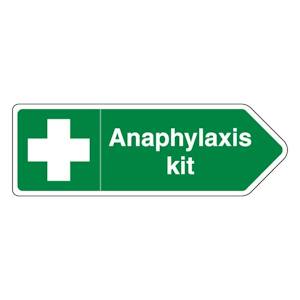 Anaphylaxis kit - Arrow Right - Shaped Sign