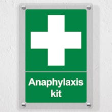 Anaphylaxis kit - Portrait - Acrylic Sign