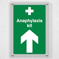 Anaphylaxis kit - Arrow Up - Acrylic Sign