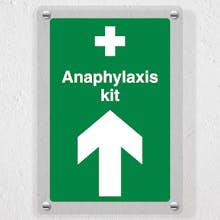 Anaphylaxis kit - Arrow Up - Acrylic Sign