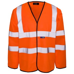 Supertouch Hi-Vis Long Sleeve Vest