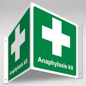 Anaphylaxis Kit - 3D Corridor Sign