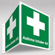 Asthma Inhaler Kit - 3D Corridor Sign