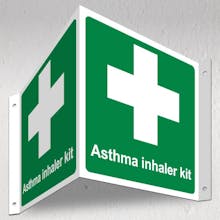 Asthma Inhaler Kit - 3D Corridor Sign