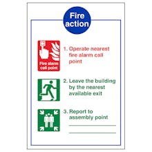 3 Point Fire Action Operate Nearest Fire Alarm