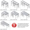 Curved Half-Frame 4-Sided Smoking Shelter - Clear Roof