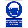 Safety Helmets Must Be Worn - Portrait