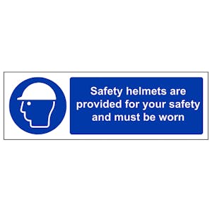 Safety Helmets Provided For Your Safety Must Be Worn - Landscape