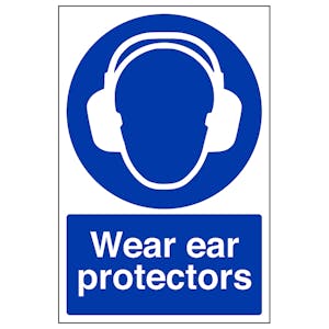 Wear Ear Protectors - Portrait - Removable Vinyl