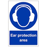 Ear Protection Area - Super-Tough Rigid Plastic