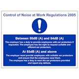 The Noise At Work Regulations 2005