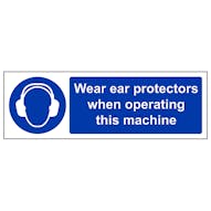 Wear Ear Protectors When Operating - Landscape