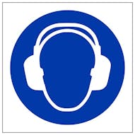 Eco-Friendly Ear Protection Symbol