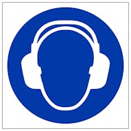 Ear Protection Symbol - Removable Vinyl