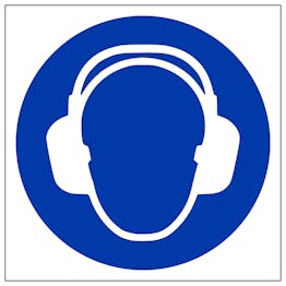 Ear Protection Symbol - Removable Vinyl