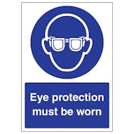 Eye Protection Must Be Worn - A4