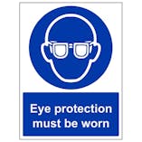 Eco-Friendly Eye Protection Must Be Worn - Portrait
