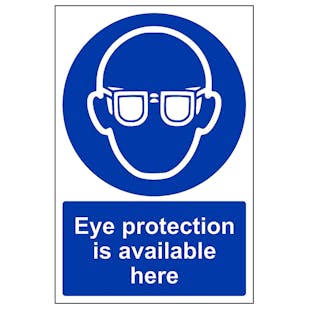 Eye Protection Is Available Here - Portrait