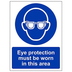 Eco-Friendly Eye Protection Must Be Worn In This Area
