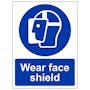 Wear Face Shield - Portrait