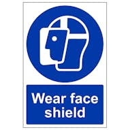 Wear Face Shield - Portrait