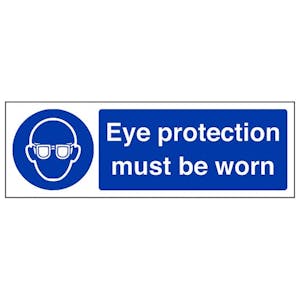 Eco-Friendly Eye Protection Must Be Worn - Landscape