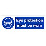 Eco-Friendly Eye Protection Must Be Worn - Landscape