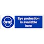 Eye Protection Is Available Here - Landscape