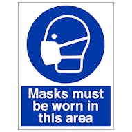 Masks Must Be Worn In This Area - Portrait