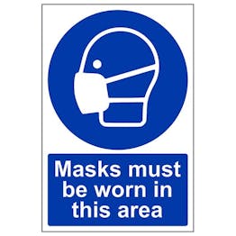 Eco-Friendly Masks Must Be Worn In This Area - Portrait