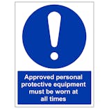 Approved Personal Protective Equipment