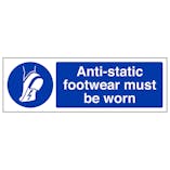 Anti-Static Footwear Must Be Worn