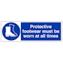 Protective Footwear Must Be Worn At All Times