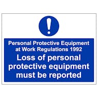 PPE Work Regulations 1992 - Large Landscape