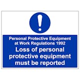 PPE Work Regulations 1992 - Large Landscape