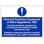 PPE Work Regulations 1992 Must Be Used