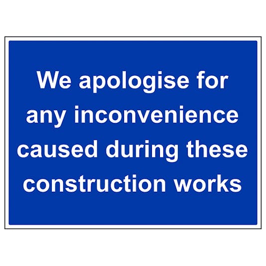 Sorry for any inconveniences