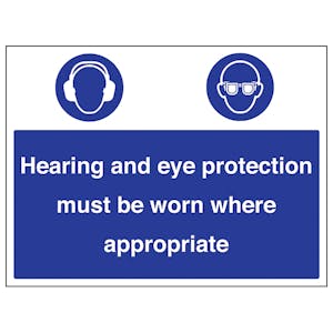 Hearing / Eye Protection Must Be Worn