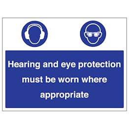 Hearing / Eye Protection Must Be Worn