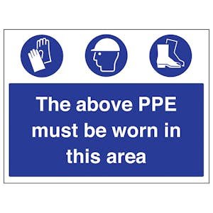 The Above PPE Must Be Worn