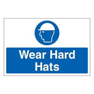 Wear Hard Hats - Large Landscape