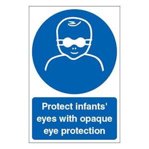 Protect Infants' Eyes With Opaque Eye Protection - Portrait