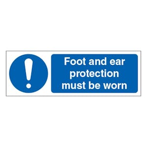 Foot And Ear Protection Must Be Worn - Landscape