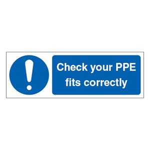 Check Your PPE Fits Correctly - Landscape