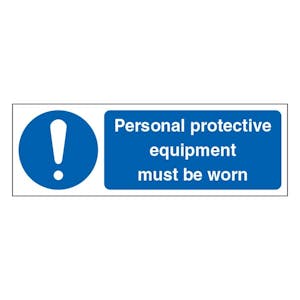 Personal Protective Equipment Must Be Worn - Landscape