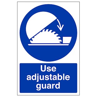 Use Adjustable Guard - Portrait