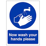 Wash Hands Signs