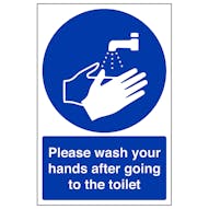 Please Wash Your Hands After The Toilet